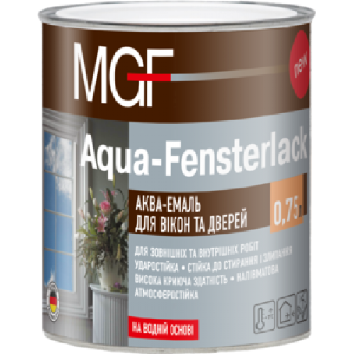 MGF Aqua-Fensterlack - Аква-эмаль для окон и дверей 2,5 л
